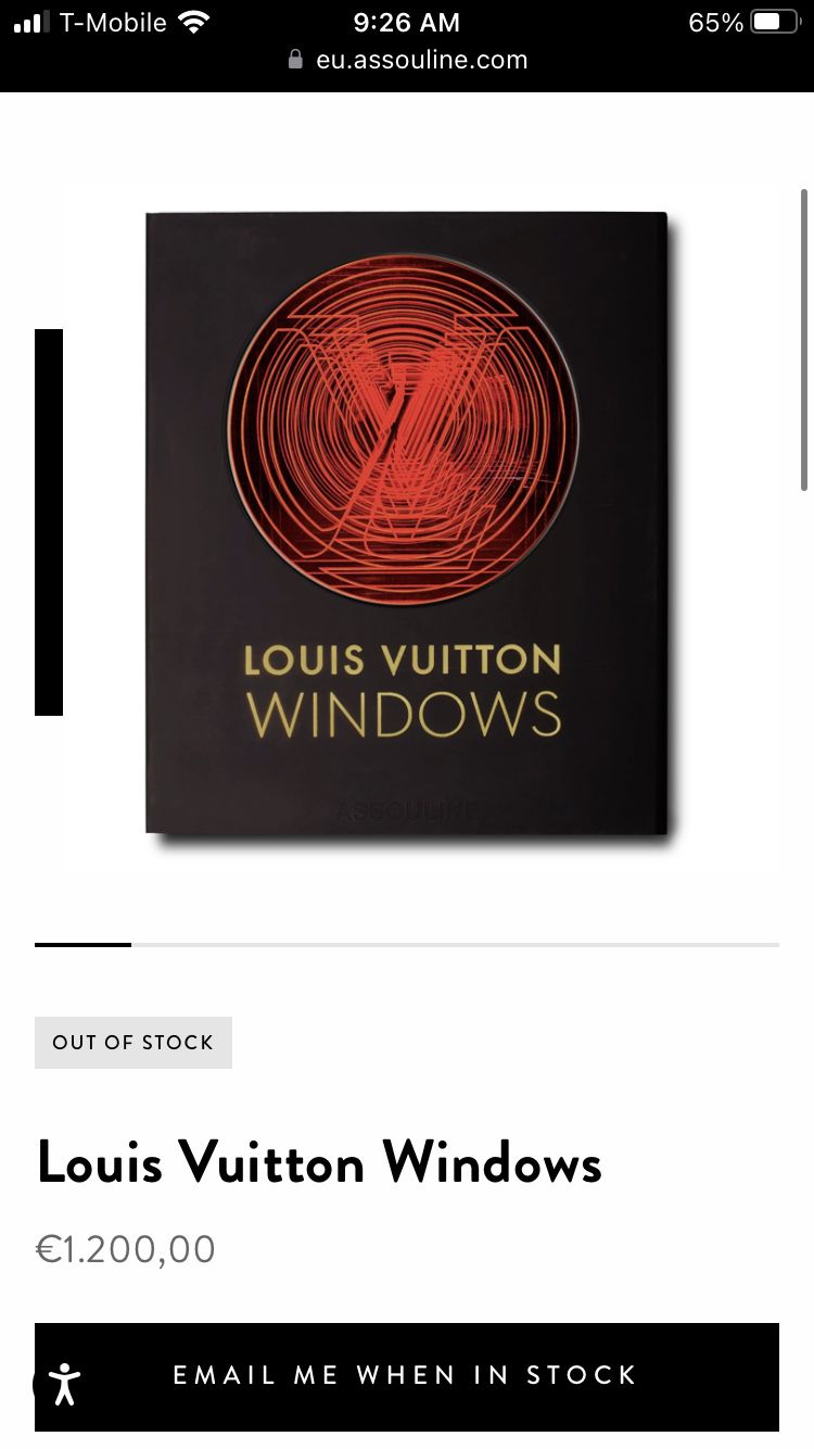Louis Vuitton Windows” coffee table book from ASSOULINE – Materialology
