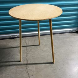 Tripod Table Particleboard Round Top NO GLASS