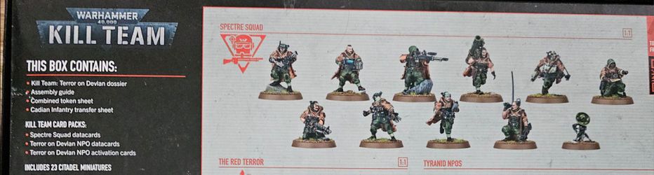 Specter Squad Kill Team new on sprue from the Terror on Devlin box set