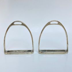 Vintage Never Rust English Stirrups