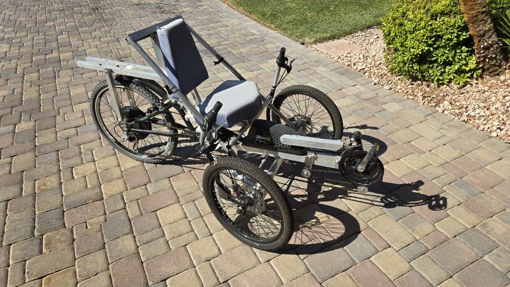 BIONX ELECTRIC 3 WHEEL RECOMBENT TRIKE BIKE