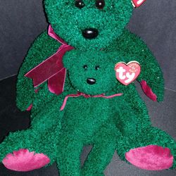 Ty 2001 Holiday Beanie Buddy and Bear