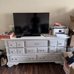 Large Dresser And Tv