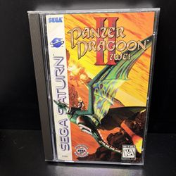 Panzer Dragoon 2 II Zwei - COMPLETE IN BOX + REG CARD & MANUAL CIB - Sega Saturn