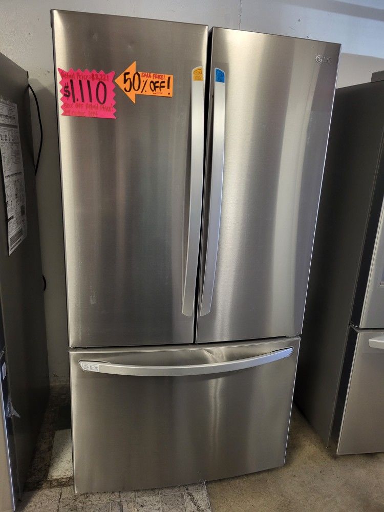 New LG French Door Refrigerator 29 Cubic Feet