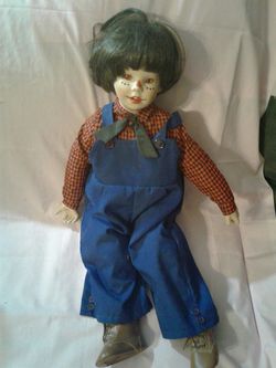 Porcelain Raggedy Andy doll