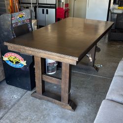 Tall Dinner Table Solid Wood $200 OBO