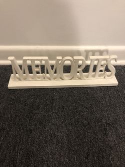 Memories sign