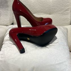 Red Leather POUR LA VICTOIRE 5in High Heels