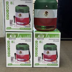 8’’ Bluetooth Speaker with Mexican Flag Design
