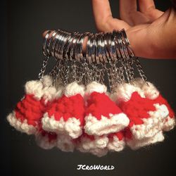 Keychains Santa’s Hat. Christmas Gift