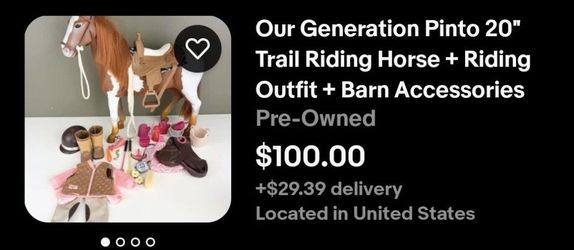 OUR GENERATION 20 " HORSE