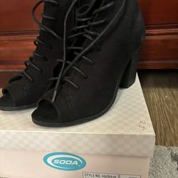 Women’s open toe ankle boots