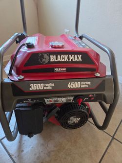 Black Max 3600 Generator