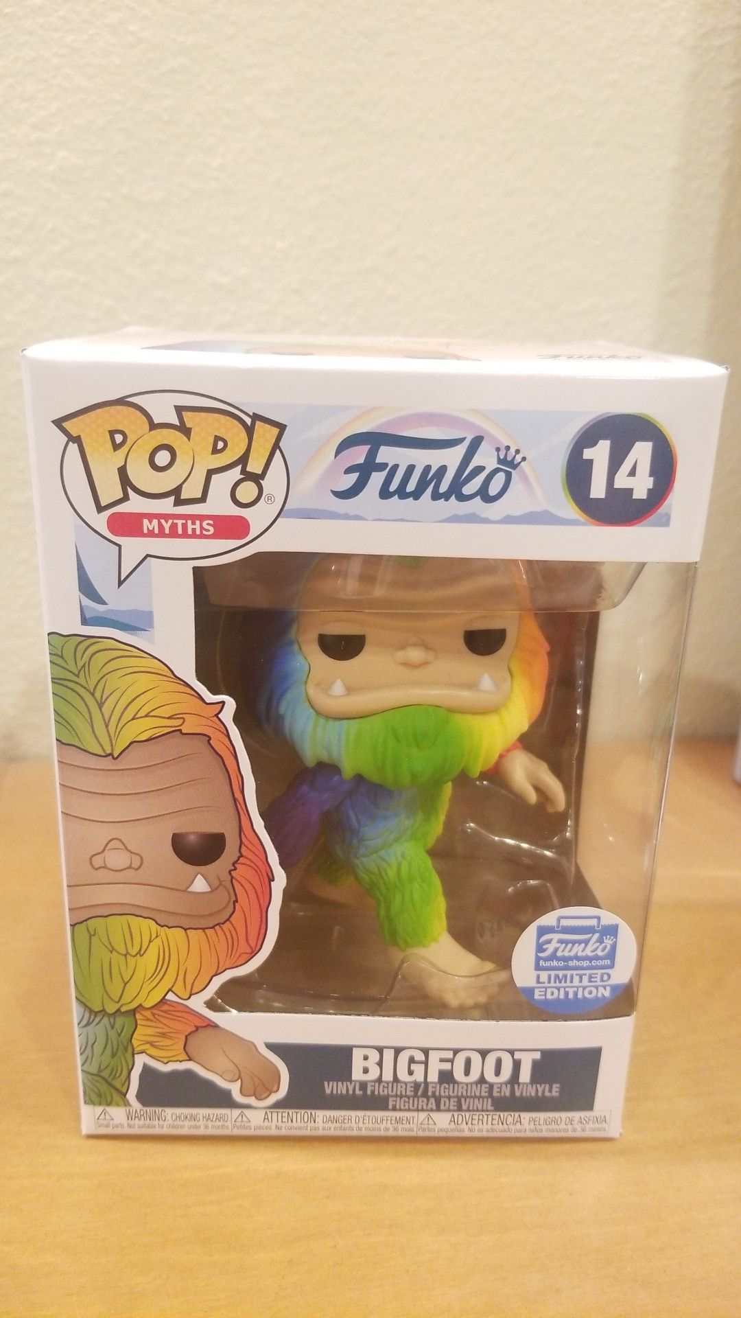 Funko pop Bigfoot Rainbow new