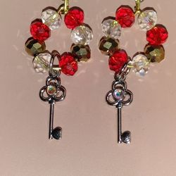 Hand Crafted Key Earrings