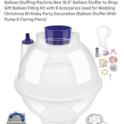 Balloon Stuffing Machine,New 16.9'' Balloon Stuffer to Wrap Gift Balloon Filling Kit with 9 Accesori