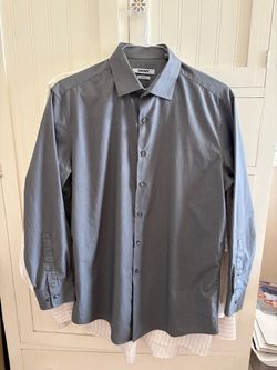 DKNY Men's Gray Dress Shirt