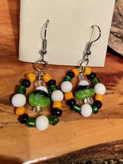 Halloween earrings - Handcrafted Glass Jewelry