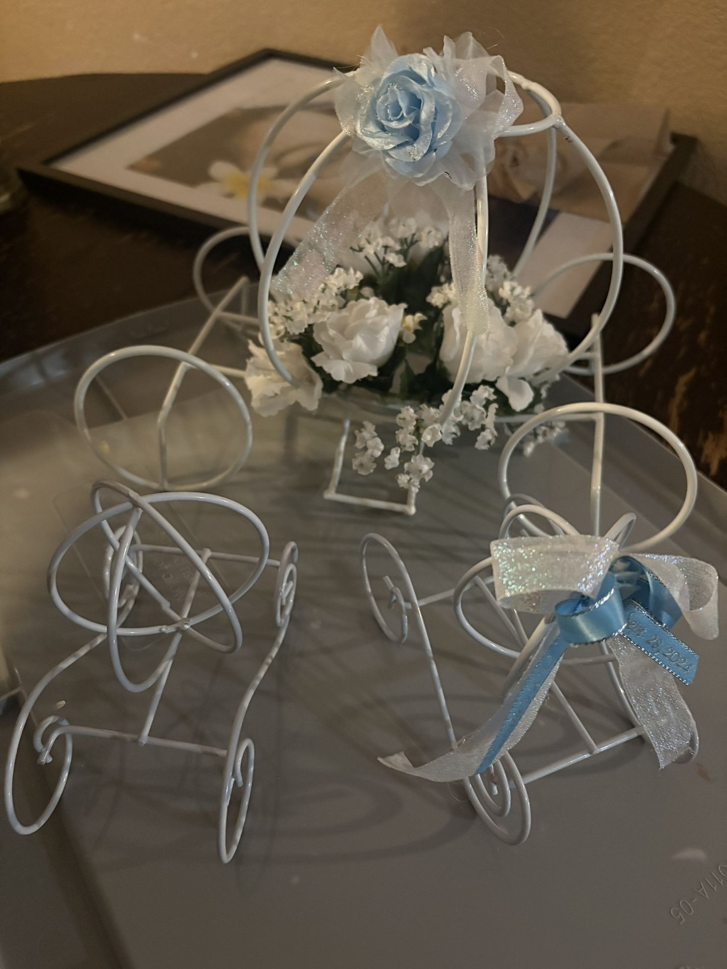 Quinceañera Brindis + Center Pieces Cinderella Theme