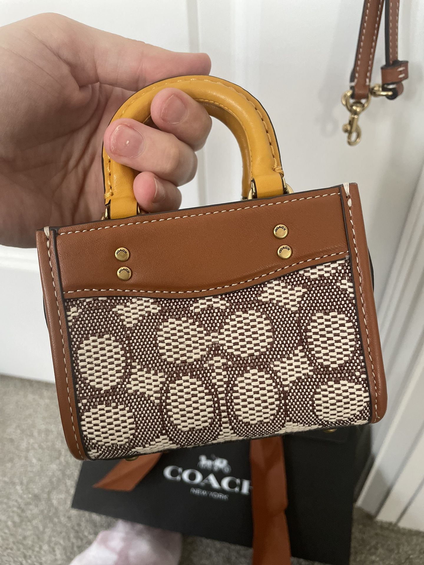 COACH mini purse with detachable strap