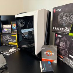 (Monitor, Computer, Keyboard, Mouse, Speakers )High-End Gaming PC + 27" LG Monitor + Peripherals – Like New, Boxed