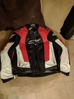 Alpinestar GP leather jacket with speed hump sz 40
