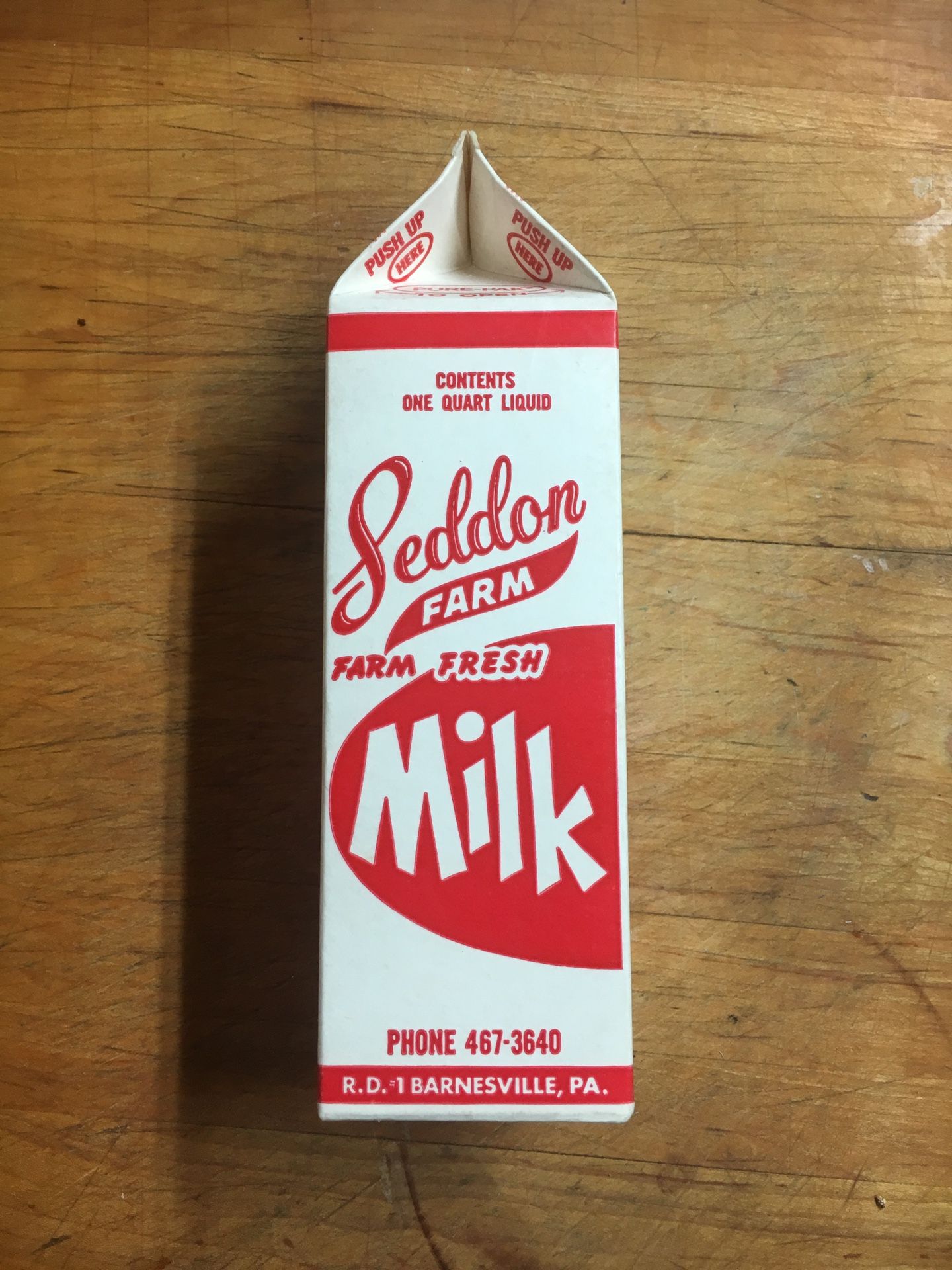 Seddon Dairy NEW Milk Container