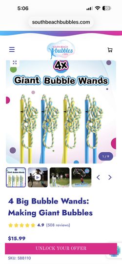 Make Giant BUBBLES, southbeachbubbles(dot)com