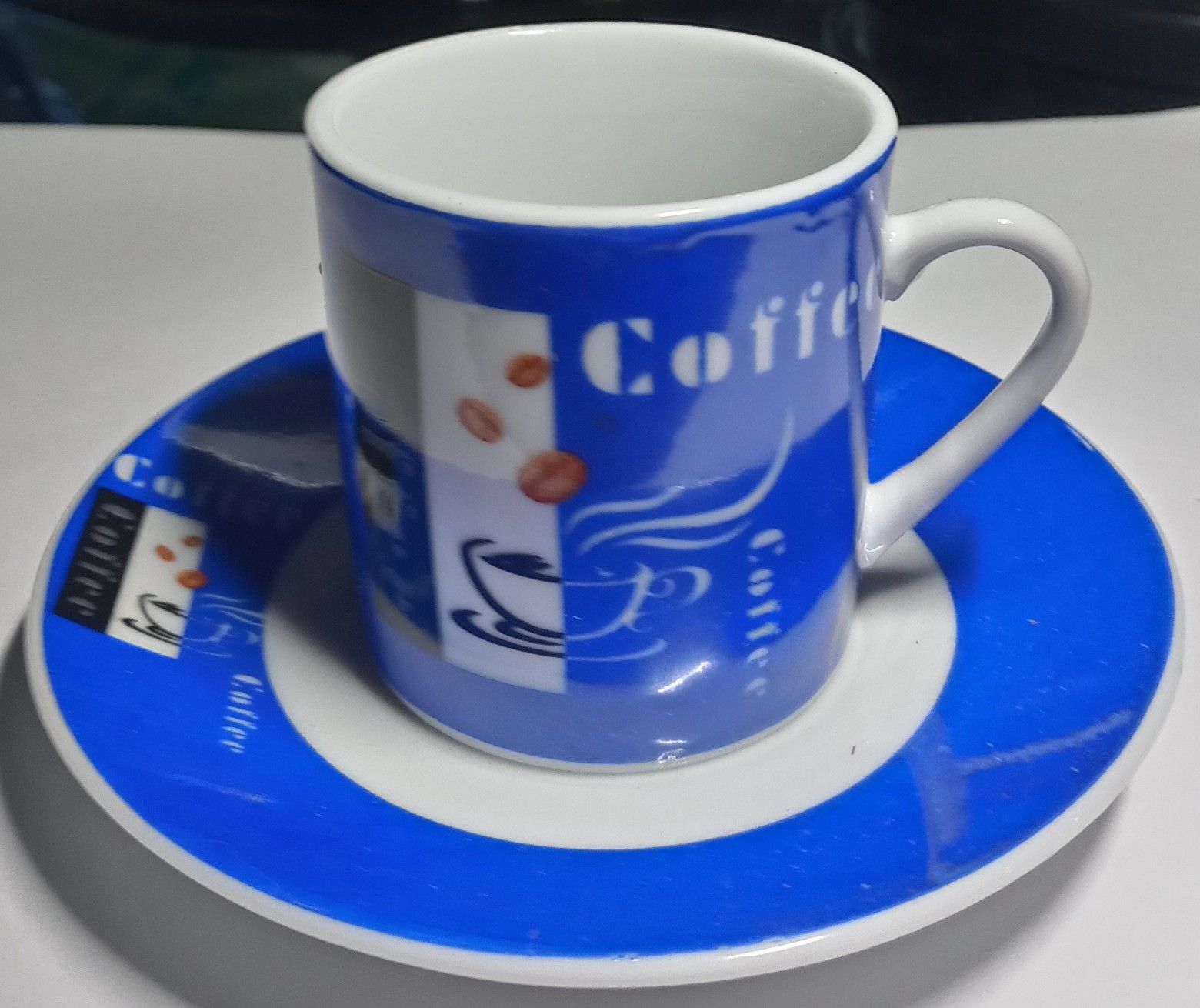 ☕♨ 🍶ESPRESSO PORCELAIN COFFEE CUP & SAUCER 12 PCS🍶 ♨☕