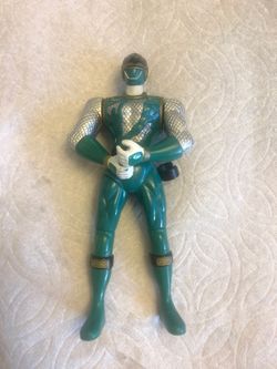 Action-Power Rangers-Ninja Storm-Wind Battle-Green Ranger-5 1/2"-Bandai-2003--V