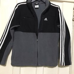 Adidas Zip Up fleece jacket /Medium 10-12 youth