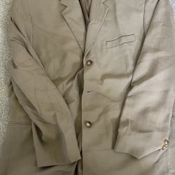 Claiborne   Sports Coat  Light Brown Size 44S Mens