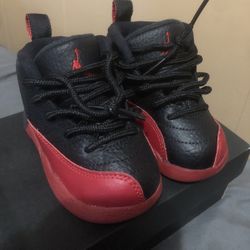 retro Flu Game Jordan 12s Baby Shoes 5c