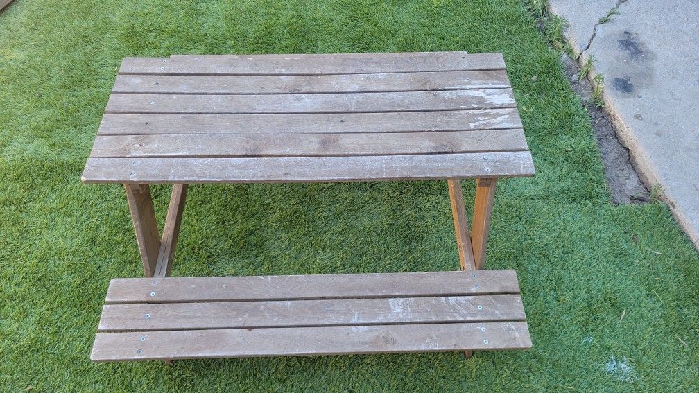 Kids Outdoor Wooden Picnic Table