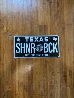 Shiner Bock Texas License Plate