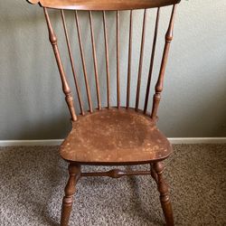 Antique Nichols Stone Spindle back Chair 