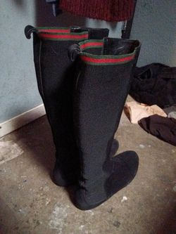 Gucci Suede Knee High Boots