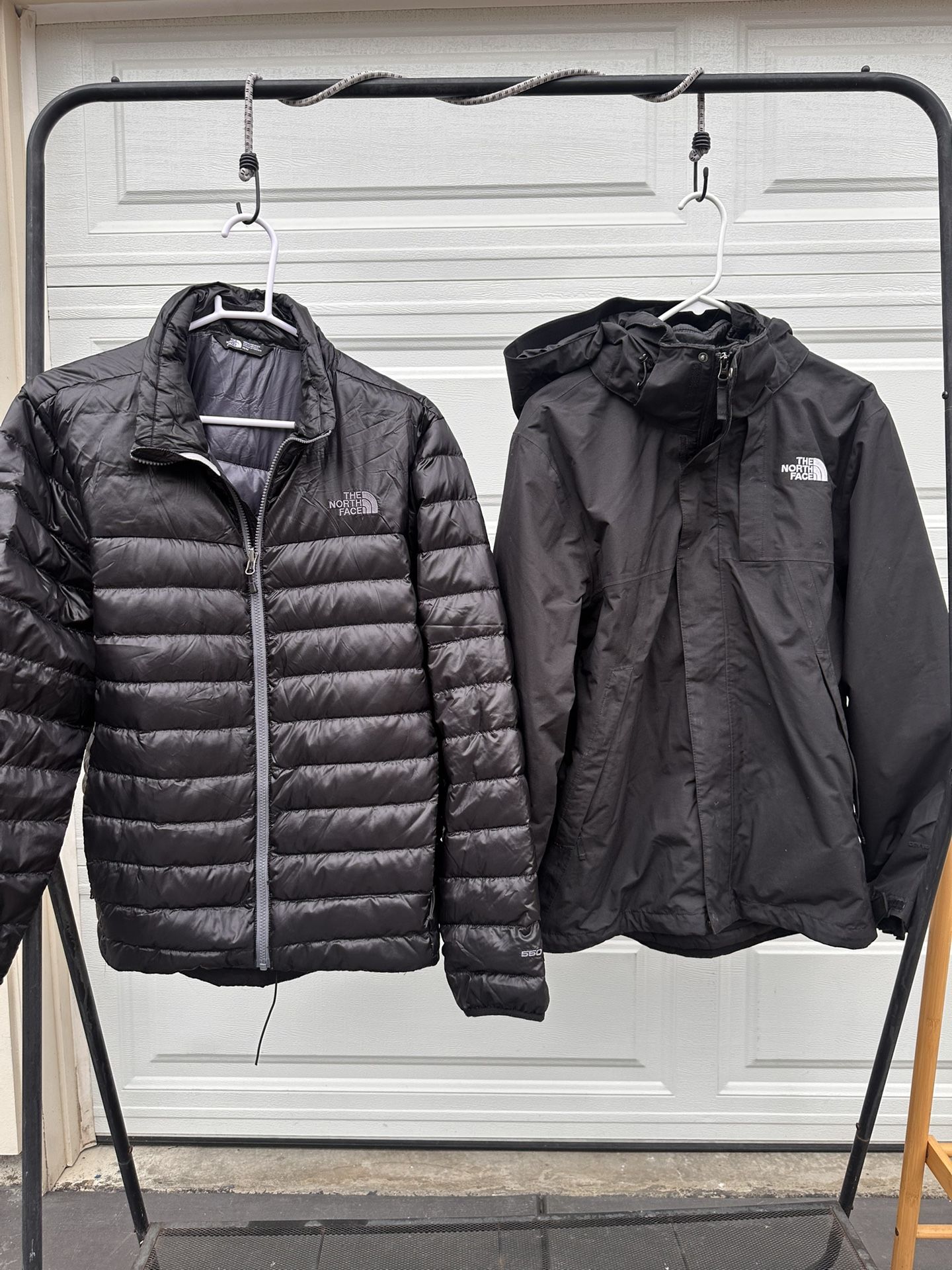 The North Face Puffer And Rain Jacket