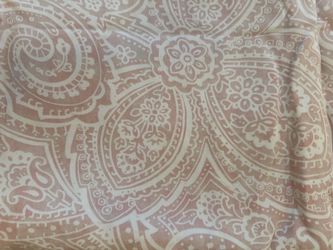 Pottery Barn Vanessa Paisley king Duvet Cover Soft Rose Blush