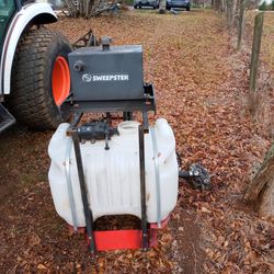 Sweepster Water Tank and Pump Was Used On Bobcat Tractor