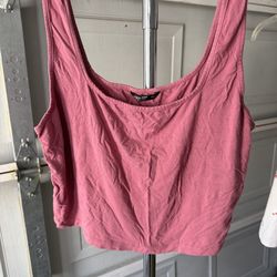 Pink crop top