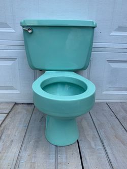 American Standard Turquoise Two-Piece Toilet