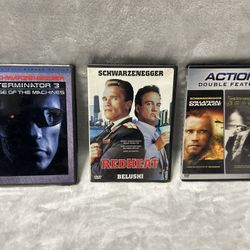 Terminator 3 Rise of the Machines Red Heat Collateral Damage Eraser DVD UNTESTED
