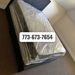 Brand New Queen Bed Frame With Mattress & Box Spring Today 🚨 Ready For Delivery 
