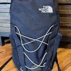 The North Face Cryptic Daypack Navy Blue Hiking School Laptop Backpack Travel