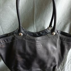 Black Leather Coach Purse