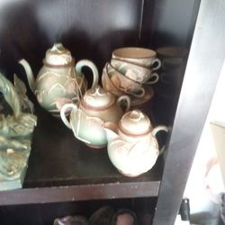 Antique Nippon Teapot Moriage Bird