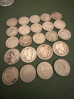 Barber quarter 4 Buffalo nickels 15 Liberty head v nickels 4