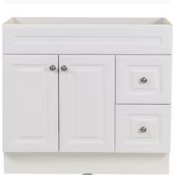 Bathroom Vanity Cabinet without top | WHITE | 36” W x 22” D x 34” H